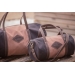 Canvas Bowl Bag Medium Model - Pink & Black
