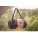 Canvas Bowl Bag Medium Model - Pink & Black