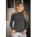 Maddie Seamless Polo Shirt - Anthracite