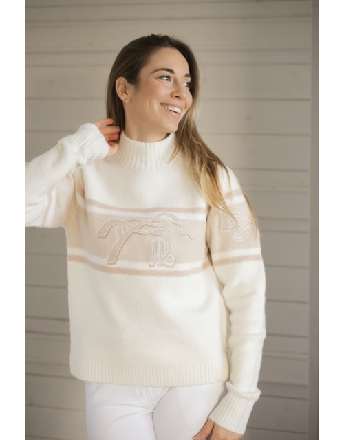Pull Noris - Beige & Camel