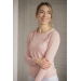T-shirt Techty Honey Manches Longues - Rose Pâle