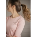 T-shirt Techty Honey Manches Longues - Rose Pâle