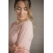 T-shirt Techty Honey Manches Longues - Rose Pâle