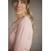 T-shirt Techty Honey Manches Longues - Rose Pâle