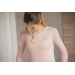 T-shirt Techty Honey Manches Longues - Rose Pâle