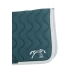 Diamant Saddle Pad - Peacock Blue & White