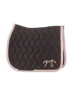 Diamant Saddle Pad - Black & Gold Pink