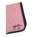 Diamant Saddle Pad - Pale Pink & Navy