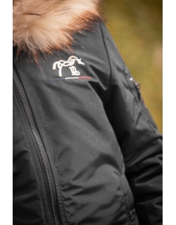 Lyon Bomber Jacket - Glitter Black