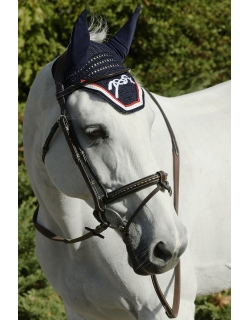 Point Sellier Fly veil - Navy & White & Red