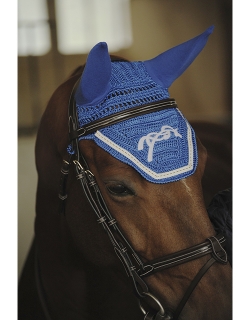 Point Sellier Fly veil - Royal blue & White
