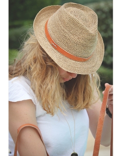 Chapeau tressé Anne - Crème