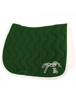 Point Sellier Classic Saddle pad - Dark green & white