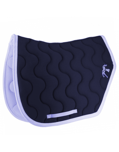 Sport point sellier saddle pad - Navy & white