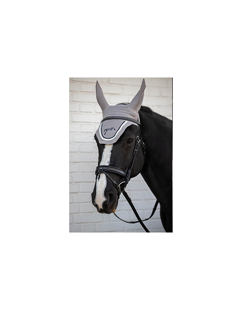 Point Sellier fly veil - Light grey & navy
