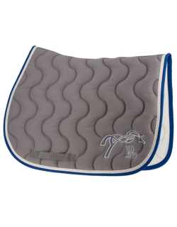 Point Sellier Classic Saddle pad - Grey & Royal blue