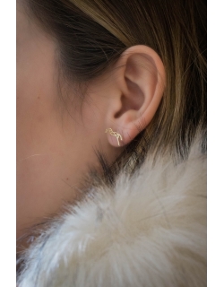 Boucles d'oreilles Or à clous Quimbaya