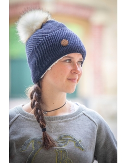 Chiky knitted hat Navy Pénélope-Store