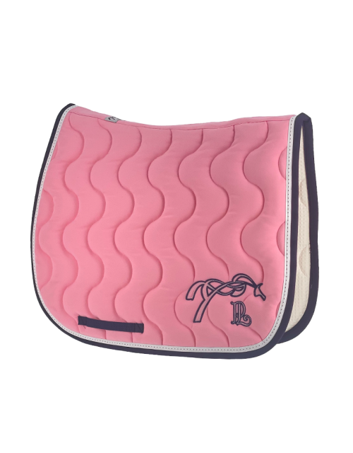 Point sellier classic saddle pad - Light pink & navy