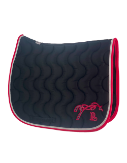 Point sellier classic saddle pad - Black & fuchsia