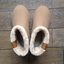 Boots fourrées - crème