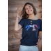 T-Shirt Poppy - Marine & Galon Tricolore