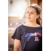 Poppy Navy & Tricolor Braid T-Shirt - Children