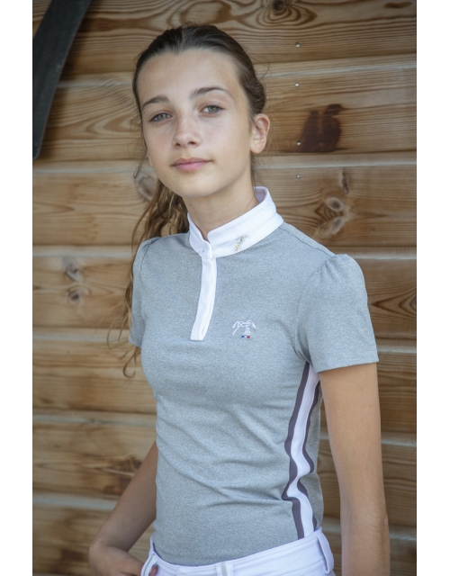 Moon Grey Competition Polo shirt - Children