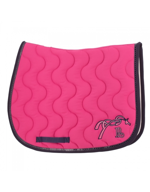 Classic Point Sellier Saddle Pad - Fuchsia & Navy