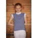 Polo de Concours Séville Mesh Bleu Gris - Enfant