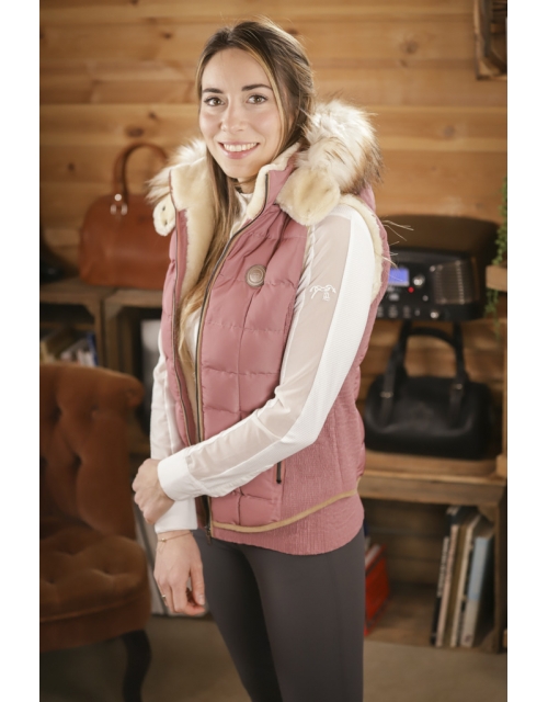 New Roge Sleeveless Jacket - Old Pink