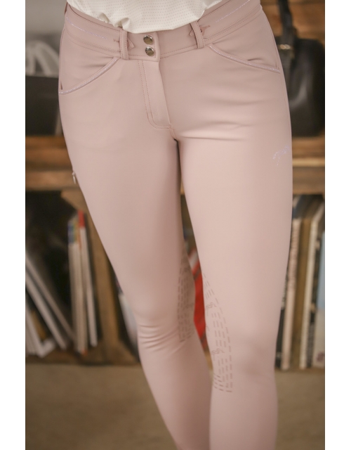 Pantalon d'Équitation Élégance - Rose Poudré