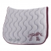 Classic Point Sellier Saddle Pad - Light Grey & Burgundy