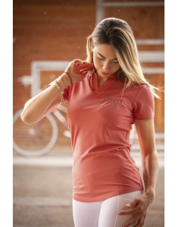 Josie Polo Shirt - Peach