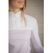 Debbie Long-Sleeve Show Polo Shirt - White & Pink