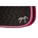 Eden by Pénélope Classic Point Sellier Saddle Pad - Black & Fuchsia