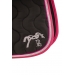 Eden by Pénélope Classic Point Sellier Saddle Pad - Black & Fuchsia