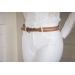 Ceinture Signature Strass - Cognac