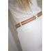 Ceinture Signature Strass - Cognac
