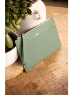 Pochette Plate - Vert Sauge