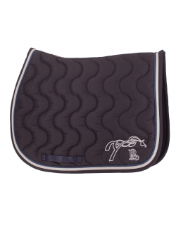 Tapis de selle Point Sellier Classique - Marine & Bleu Pailleté
