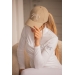 Naomi Cap - Taupe & Off-White