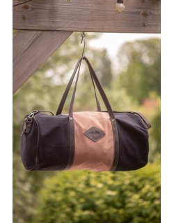 Canvas Bowl Bag Large Model - Pink & Black
