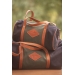 Canvas Bowl Bag Large Model - Khaki & Black